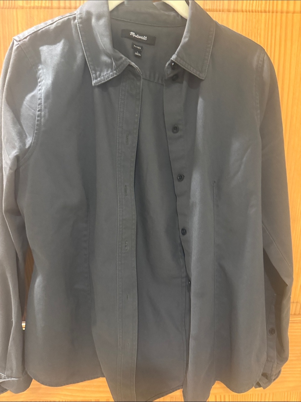 Madewell Women’s fitted Button-Up Shirt Jacket